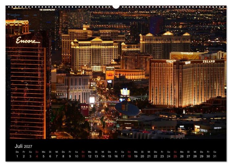 Produktbild: Las Vegas (Wandkalender 2027 DIN A2 quer), CALVENDO Monatskalender