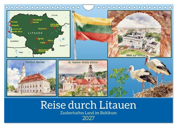 Produktbild: Reise durch Litauen (Wandkalender 2027 DIN A4 quer), CALVENDO Monatskalender