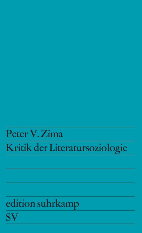 Produktbild: Kritik der Literatursoziologie