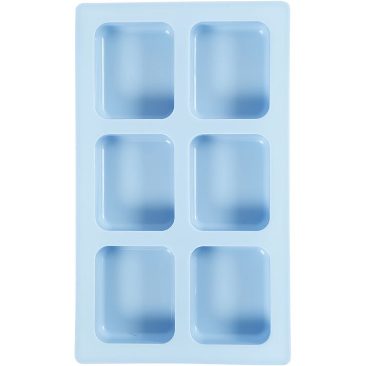 Produktbild: Creativ Company Silikonform, H 2,5 cm, L 26 cm, B 15,5 cm, Lochgr&ouml;&szlig;e 70x59 mm, 100 ml, 1 Stk