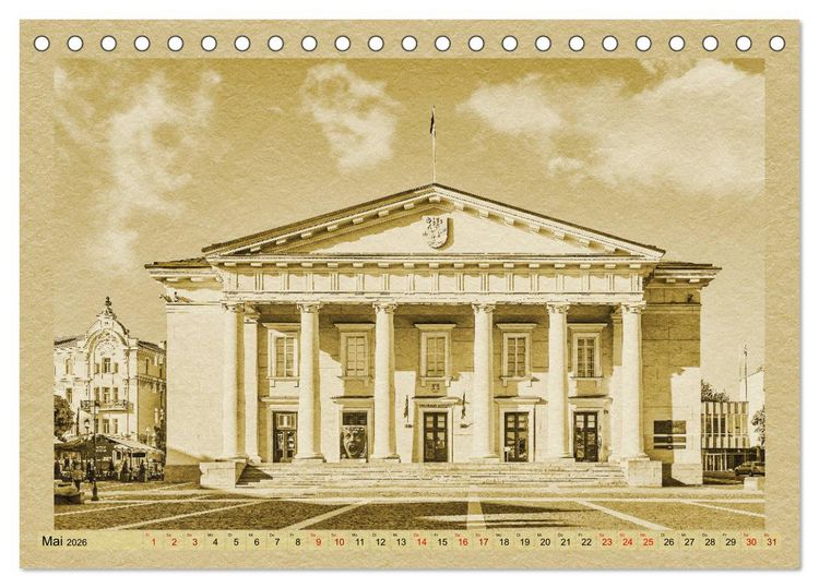 Produktbild: Das Baltikum - Ein Kalender im Zeitungsstil (Tischkalender 2026 DIN A5 quer), CALVENDO Monatskalender