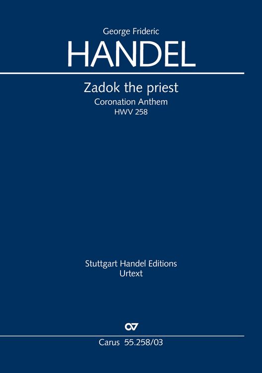 Produktbild: Zadok the priest (Klavierauszug)