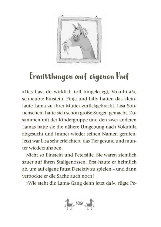Produktbild: Die Lama-Gang. Mit Herz und Spucke 1: Ein Fall f&uuml;r alle Felle