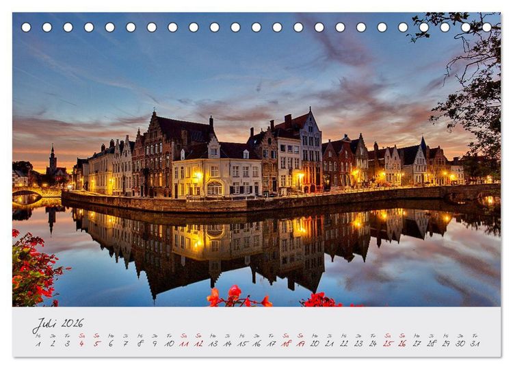 Produktbild: Belgien - Grafschaft Flandern (Tischkalender 2026 DIN A5 quer), CALVENDO Monatskalender