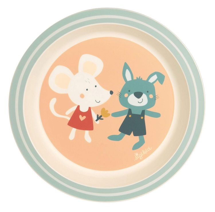Produktbild: sigikid 25351 - Teller Maus und Hase Yellow