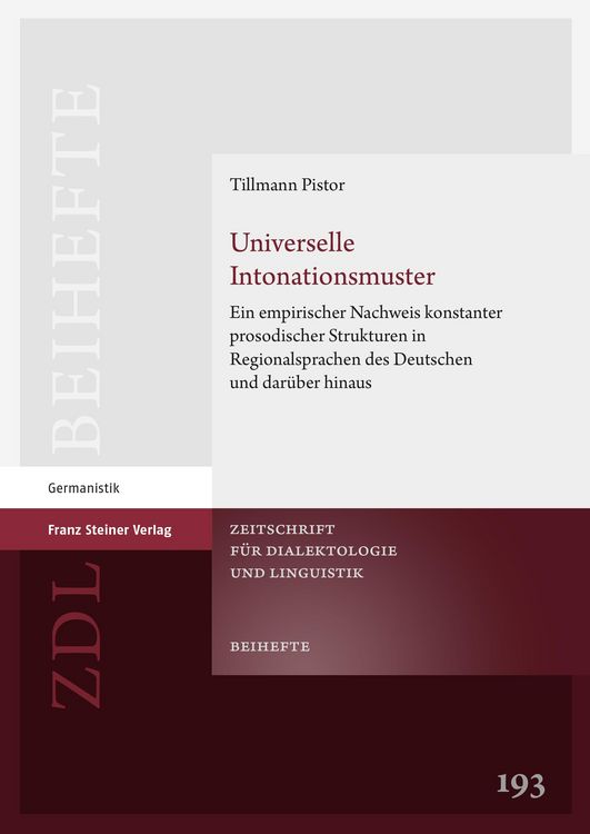 Produktbild: Universelle Intonationsmuster