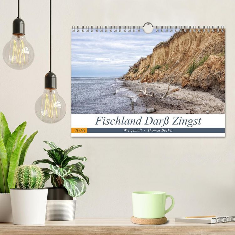 Produktbild: Fischland Dar&szlig; Zingst - wie gemalt (Wandkalender 2026 DIN A4 quer), CALVENDO Monatskalender