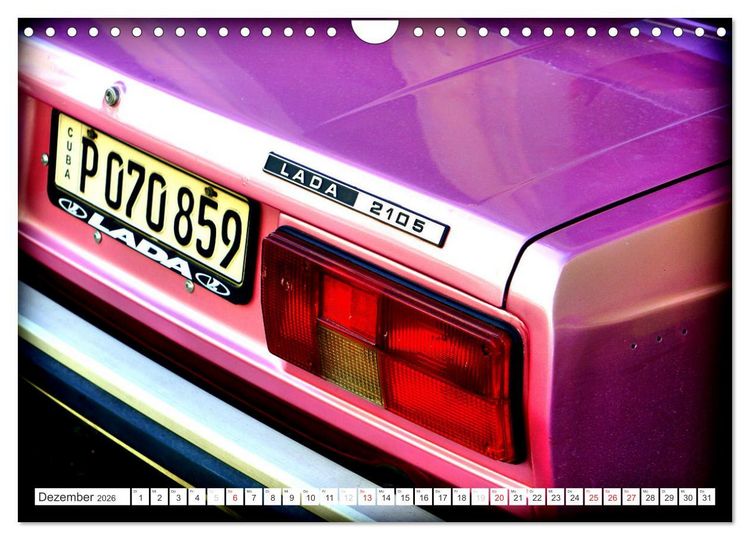 Produktbild: LADA-LAND KUBA (Wandkalender 2026 DIN A4 quer), CALVENDO Monatskalender