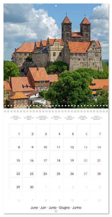 Produktbild: Romantic Castles and Palaces in Germany (Wall Calendar 2026 12 &times; 12 Inch) CALVENDO 12 Month Wall Calendar
