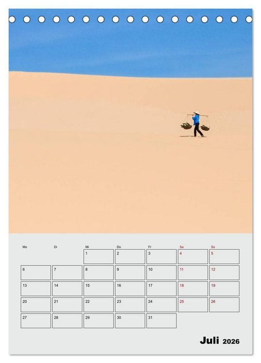 Produktbild: VIETNAM - Mein Urlaubsplaner (Tischkalender 2026 DIN A5 hoch), CALVENDO Monatskalender