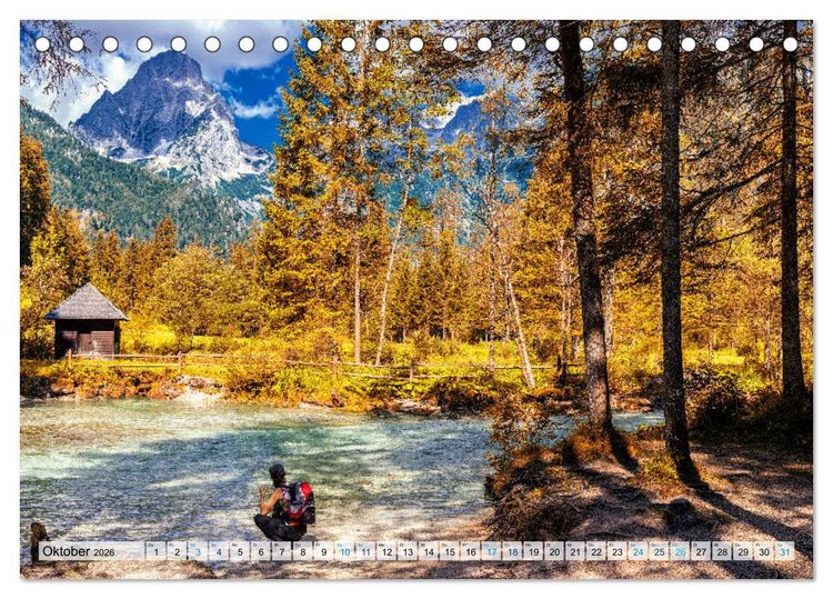 Produktbild: &Ouml;sterreich Berg und See (Tischkalender 2026 DIN A5 quer), CALVENDO Monatskalender