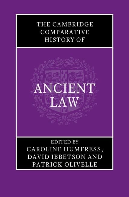 Produktbild: Cambridge Comparative History of Ancient Law