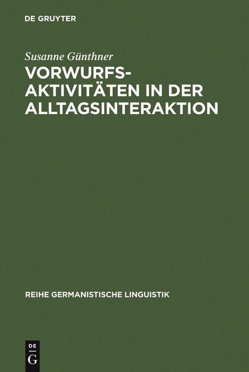 Produktbild: Vorwurfsaktivit&auml;ten in der Alltagsinteraktion