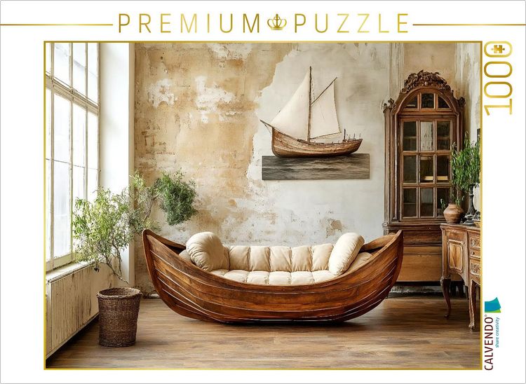 Produktbild: CALVENDO Puzzle Ein Motiv aus dem Kalender "Wohntr&auml;ume aus Holz" | 1000 Teile Lege-Gr&ouml;&szlig;e 64x48cm Foto-Puzzle f&uuml;r gl&uuml;ckliche Stunden