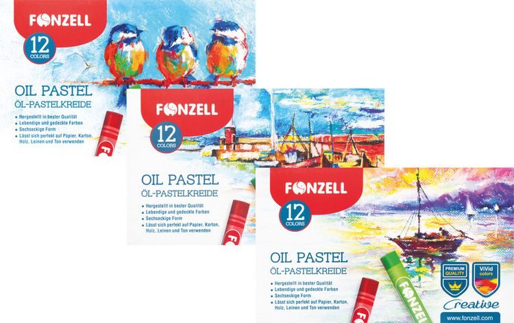 Produktbild: &Ouml;lpastellkreide 12er