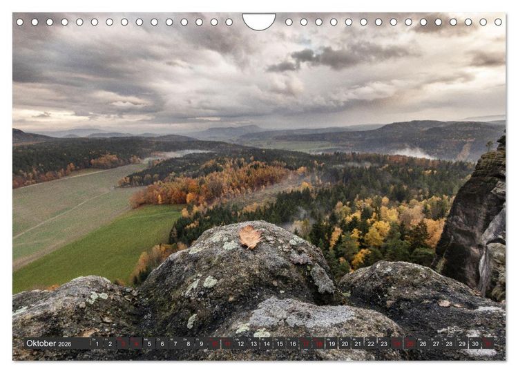 Produktbild: Die S&auml;chsische Schweiz / Faszination Sandsteingebirge (Wandkalender 2026 DIN A4 quer), CALVENDO Monatskalender