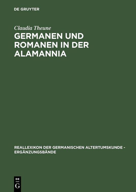 Produktbild: Germanen und Romanen in der Alamannia