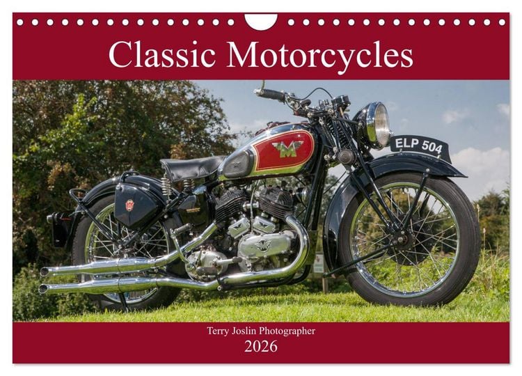 Produktbild: Classic Motorcycles (Wall Calendar 2026 DIN A4 landscape), CALVENDO 12 Month Wall Calendar