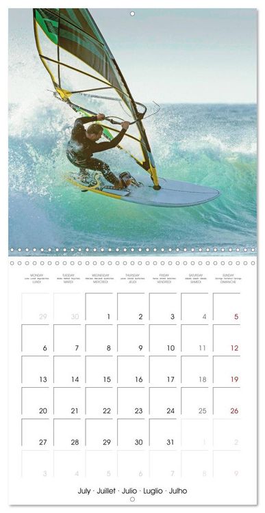 Produktbild: Fun sports edition: Windsurfing - water, waves and air (Wall Calendar 2026 12 &times; 12 Inch) CALVENDO 12 Month Wall Calendar