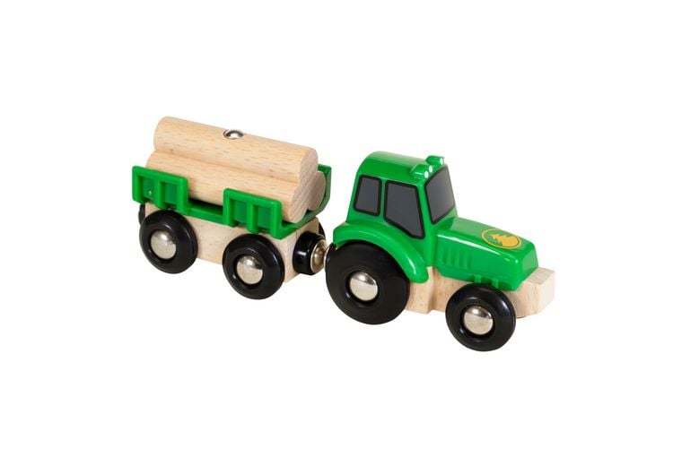 Produktbild: BRIO World - Traktor mit Holz-Anh&auml;nger