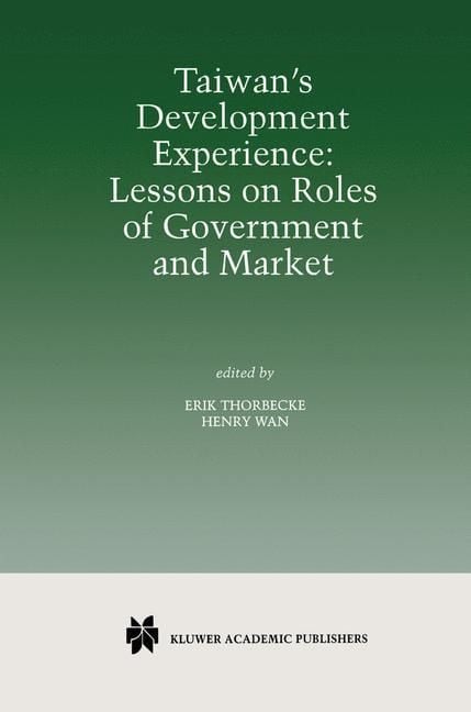Produktbild: Taiwan&rsquo;s Development Experience: Lessons on Roles of Government and Market