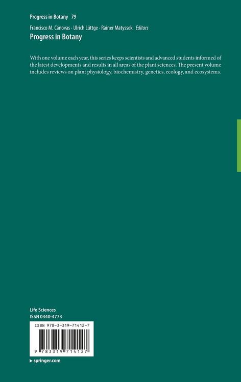 Produktbild: Progress in Botany Vol. 79