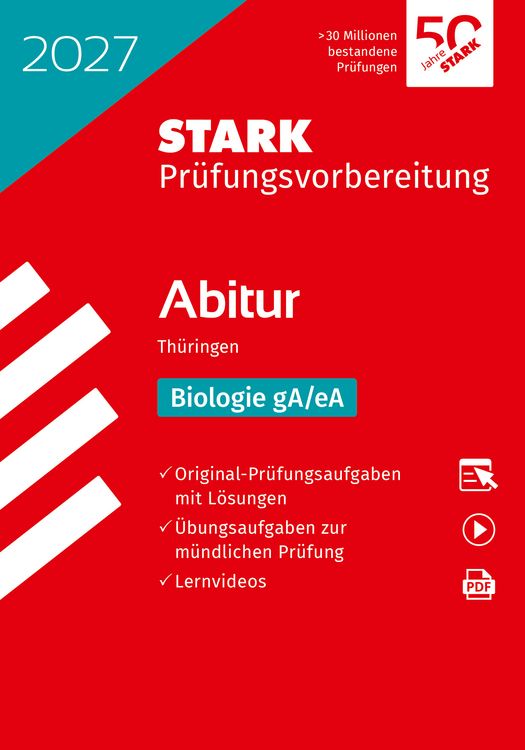 Produktbild: STARK Biologie - Abitur 2027 Th&uuml;ringen - Pr&uuml;fungsvorbereitung