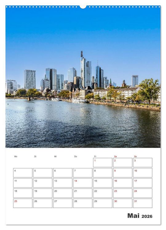 Produktbild: Frankfurt am Main - Impressionen aus der Finanzmetropole (hochwertiger Premium Wandkalender 2026 DIN A2 hoch), Kunstdruck in Hochglanz
