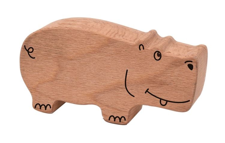 Produktbild: Holzrassel Hippo