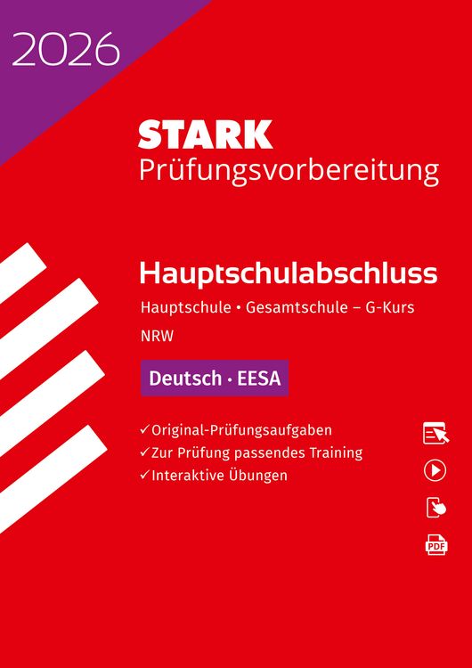 Produktbild: STARK Deutsch G-Kurs - Hauptschulabschluss (EESA) 2026 NRW - Prüfungsvorbereitung