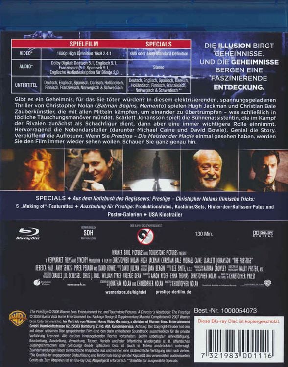 Produktbild: Prestige - Meister der Magie