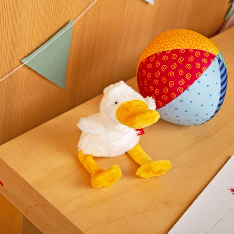 Produktbild: sigikid 42594 - Ente Handvoll Pl&uuml;sch Sweety, Cuddly Gadgets Pl&uuml;schtier, 14 cm, Mitgebsel