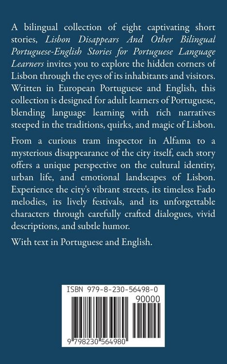 Produktbild: Lisbon Disappears And Other Bilingual Portuguese-English Stories for Portuguese Language Learners