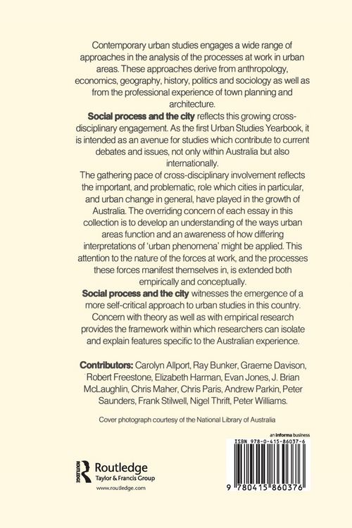 Produktbild: Social Process and the City