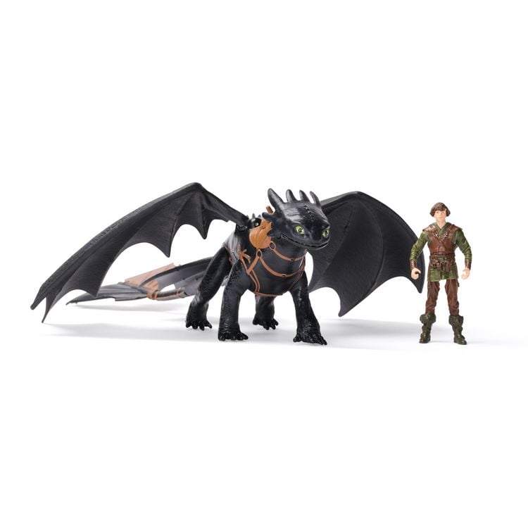 Produktbild: Drachenzähmen leicht gemacht - Wikinger & Drachen Actionfiguren-Set, Ohnezahn & Hicks 