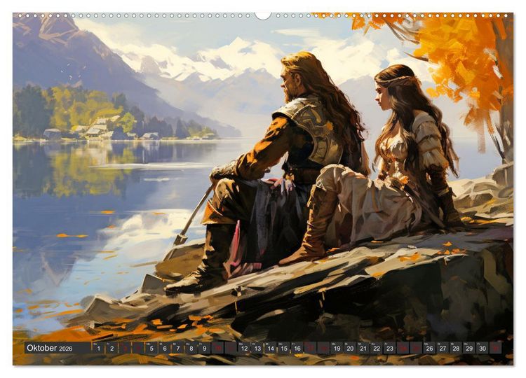 Produktbild: Das Leben damals im Norden (hochwertiger Premium Wandkalender 2026 DIN A2 quer), Kunstdruck in Hochglanz