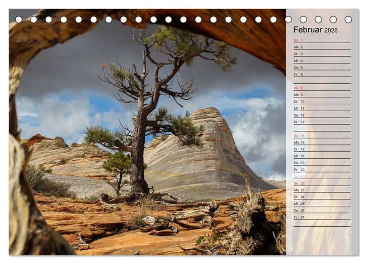 Produktbild: USA 2026 Utah - Sandstein und Canyons (Tischkalender 2026 DIN A5 quer), CALVENDO Monatskalender