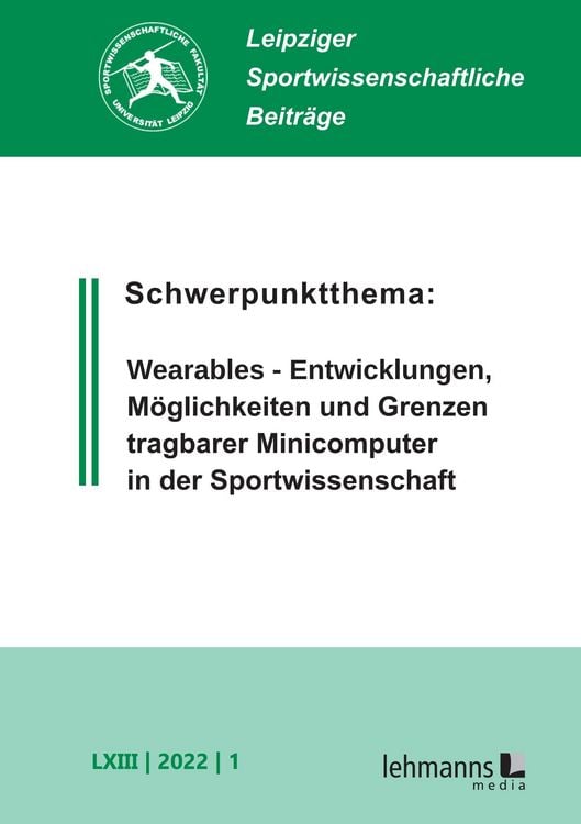 Produktbild: Leipziger Sportwissenschaftliche Beitr&auml;ge
