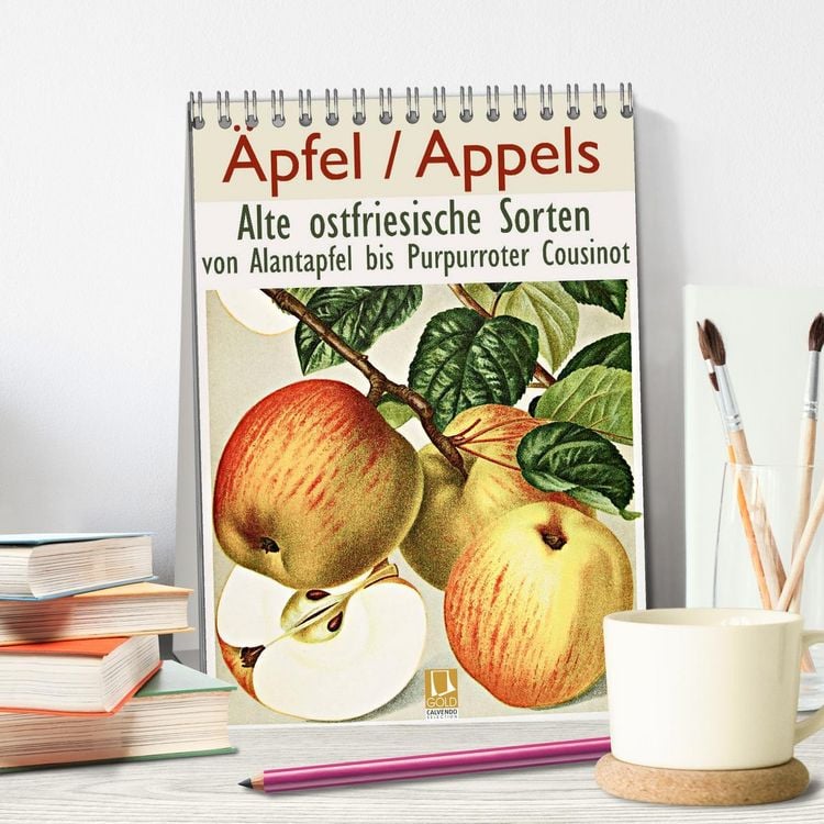Produktbild: &Auml;pfel/Appels. Alte ostfriesische Sorten (Tischkalender 2026 DIN A5 hoch), CALVENDO Monatskalender
