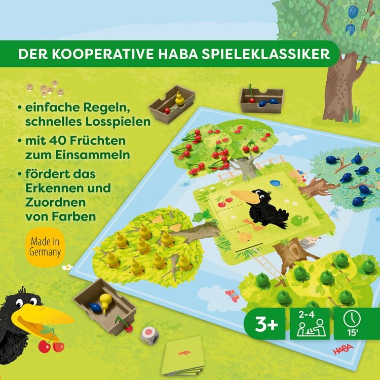 Produktbild: HABA 2013838001 - Obstgarten, W&uuml;rfelspiel