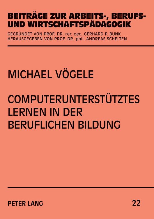 Produktbild: Computerunterst&uuml;tztes Lernen in der beruflichen Bildung