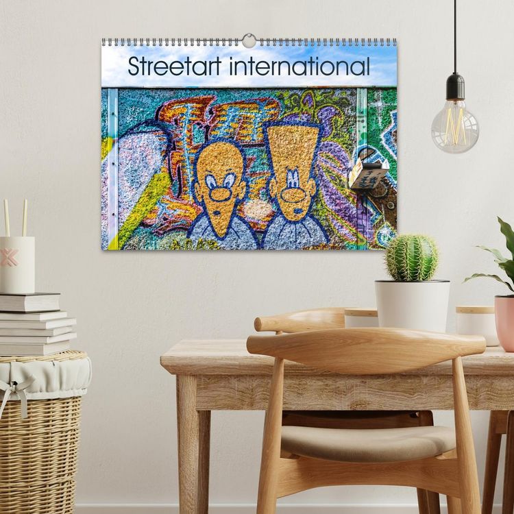 Produktbild: Streetart international (Wandkalender 2026 DIN A3 quer), CALVENDO Monatskalender
