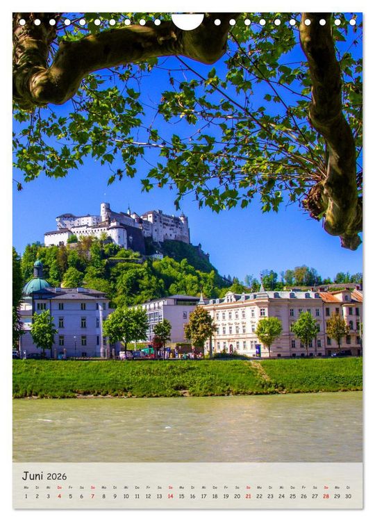 Produktbild: Kulturstadt Salzburg (Wandkalender 2026 DIN A4 hoch), CALVENDO Monatskalender