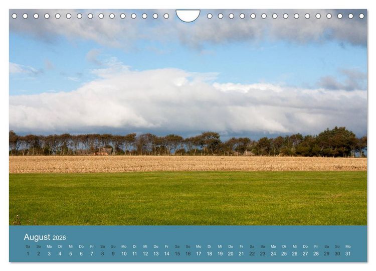 Produktbild: F&ouml;hr 2026. Portr&auml;t einer Insel (Wandkalender 2026 DIN A4 quer), CALVENDO Monatskalender