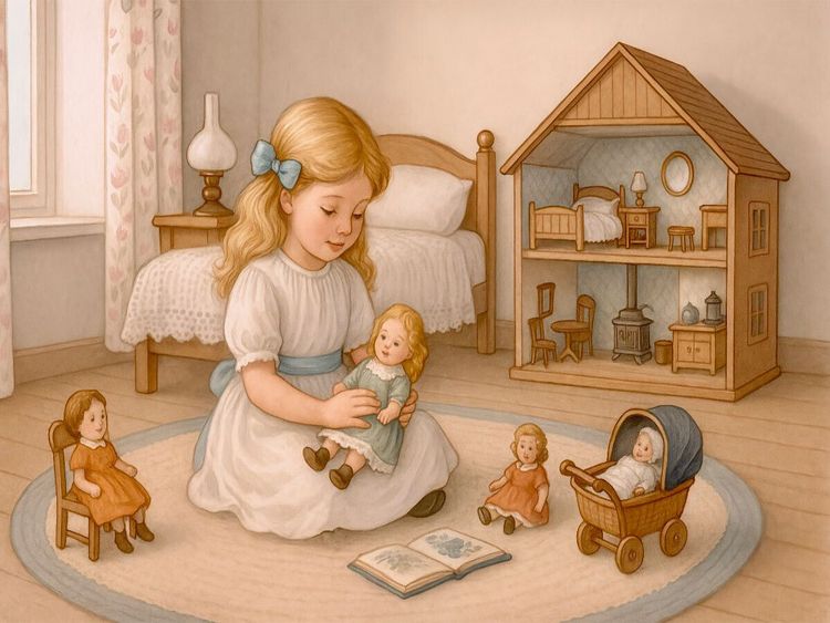 Produktbild: CALVENDO Puzzle Nesth&auml;kchen und ihre Puppen | 1000 Teile Lege-Gr&ouml;&szlig;e 64x48cm Foto-Puzzle f&uuml;r gl&uuml;ckliche Stunden