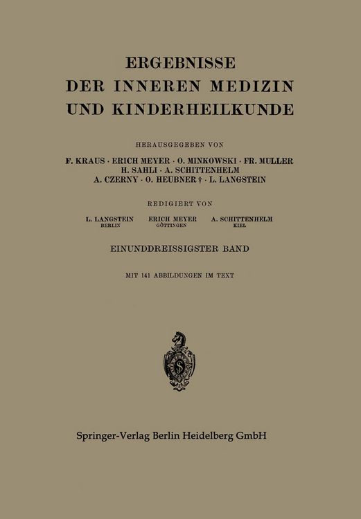 Produktbild: Ergebnisse der Inneren Medizin und Kinderheilkunde