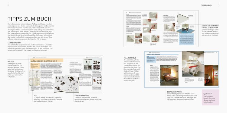 Produktbild: Der Interior Design Kurs Grundlagen, Techniken und &Uuml;bungen zur Innenarchitektur.