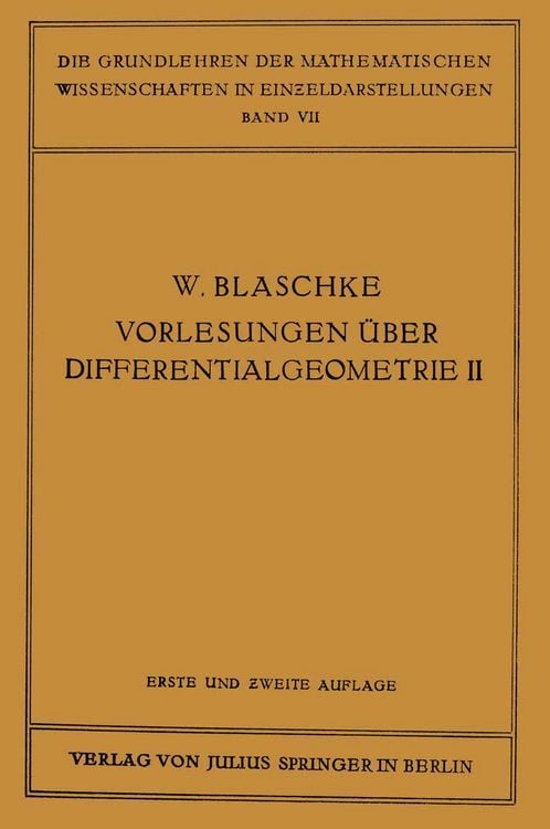 Produktbild: Vorlesungen &uuml;ber Differentialgeometrie und geometrische Grundlagen von Einsteins Relativit&auml;tstheorie II