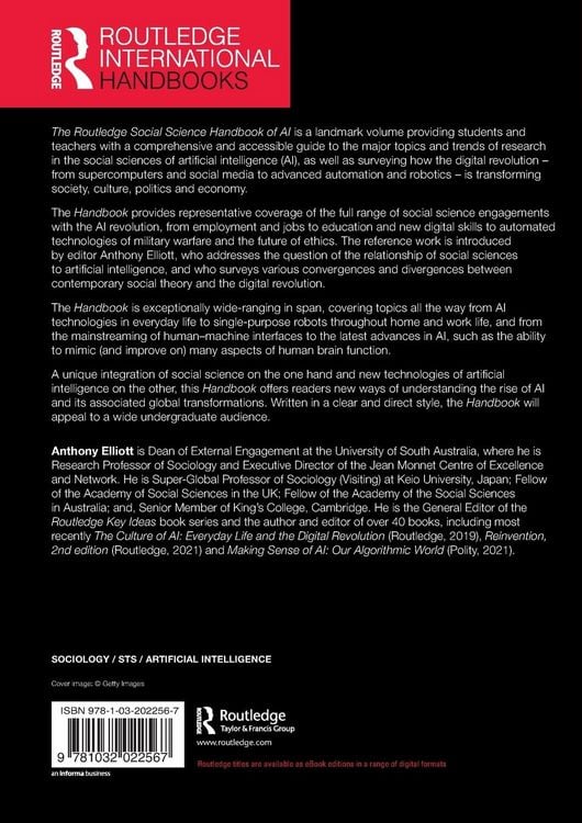 Produktbild: The Routledge Social Science Handbook of AI
