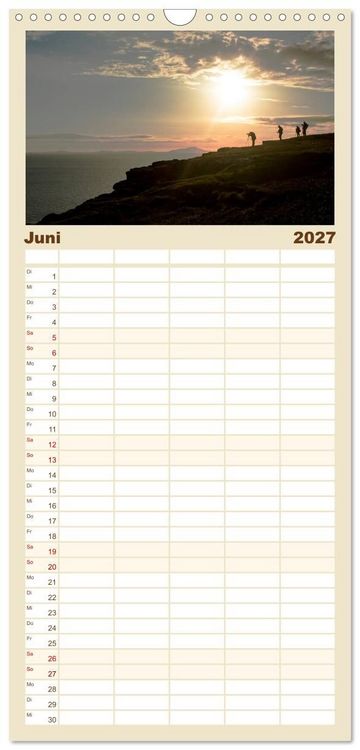 Produktbild: Familienplaner 2027 - Isle of Skye - Schottlands Inseln mit 5 Spalten (Wandkalender, 21 x 45 cm) CALVENDO